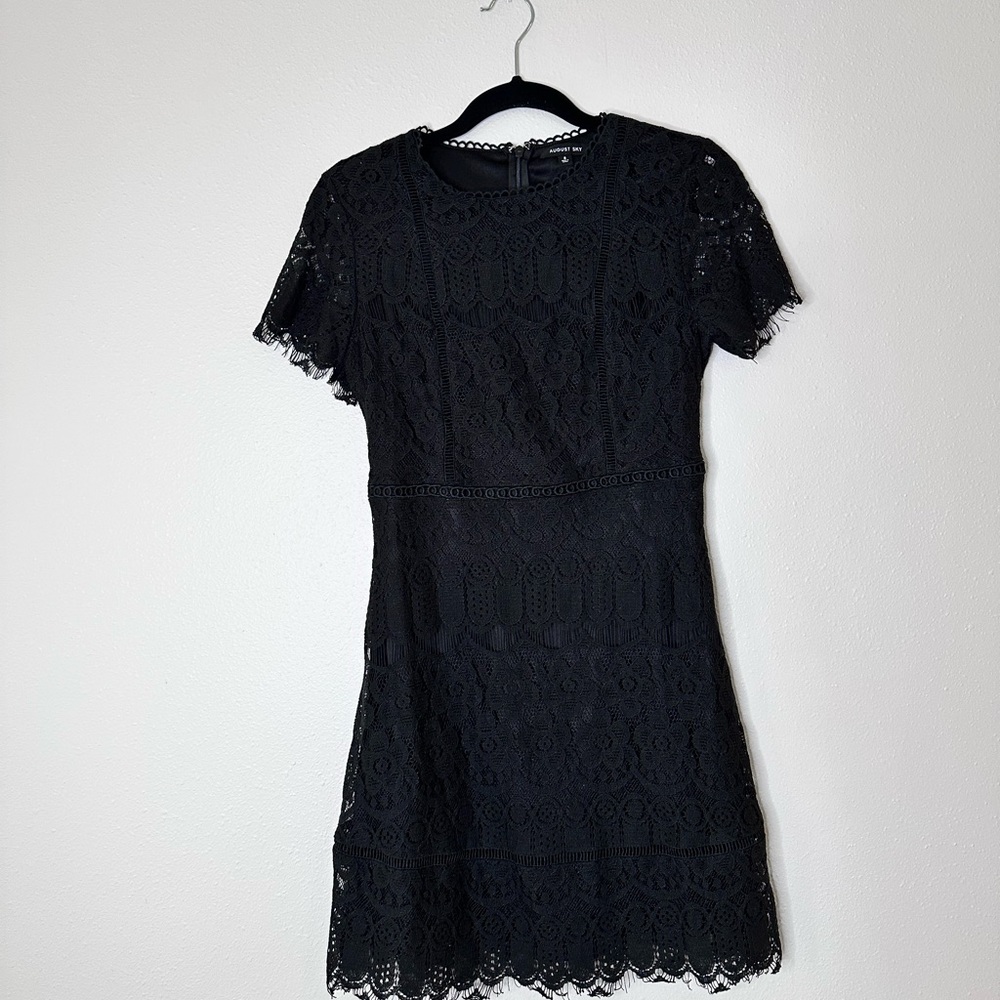 NWOT Elegant Black Lace Dress